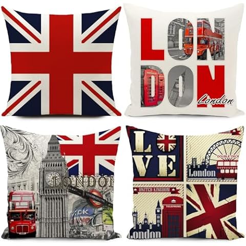 Housses de coussin vintage HUASHUZI Cover