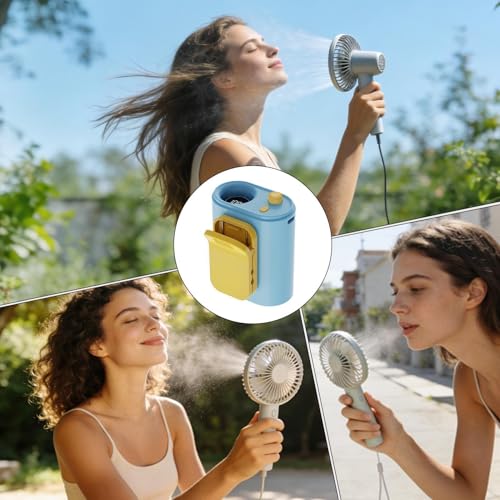 Ventilador de cintura portátil recargable con flujo de aire manos libres 5