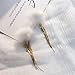 ESCYQ Boucles D’Oreilles Femme Boucles d'oreilles Faites Clous d'oreilles Boucle d'oreille Ligne Les Femmes À La Mode Mesdames White Ball Fury en Peluche Couleur Or Fringe Tassel Dangle Drop Corée