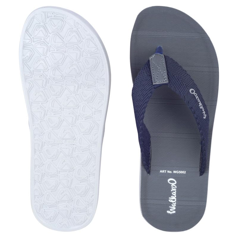 Image of WALKAROO Men's Casual Sandals|Soft Fabric Strap, Textured Footbed, Lightweight EVA Sole, Anti-Skid Grip|Daily Wear, Casual Wear, Home Wear, Outdoor Wear Slip-On Slippers for Men's|WG5002
