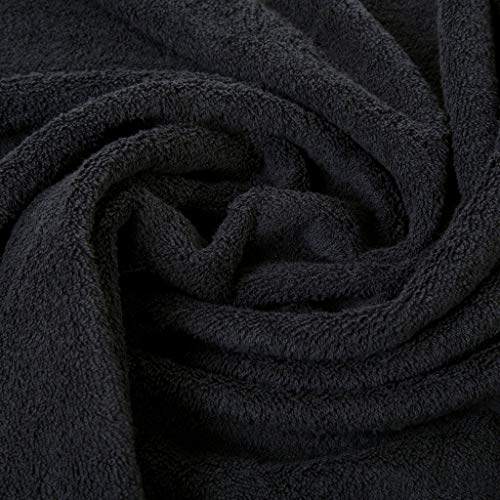 Image of Global Home 100% Cotton Bath Towel II 500 GSM II Grey II 140 X 70 cm - 2pc Set for Gym, Kitchen, Home, Bathroom or Spa, Wash Basin, Hotel