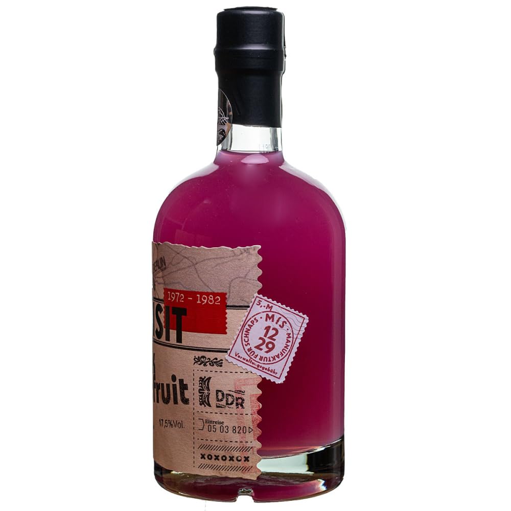 Pink Grapefruit Likör 6x0.5l (17,5% Vol) No. 5535 - RATION | Herber pinker Grapefruitlikör | 6 Flaschen a 500ml | Schwechower Brennerei (1229)