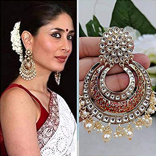 Image of Peora Traditional Indian Ethnic Earrings Jewellery Set Gift for Women Girls