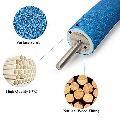 Rypet Parrot Perch Rough-surfaced - Quartz Sands Bird Cage Perches for Small Parakeets Cockatiels, Conures, Macaws… - Image 4