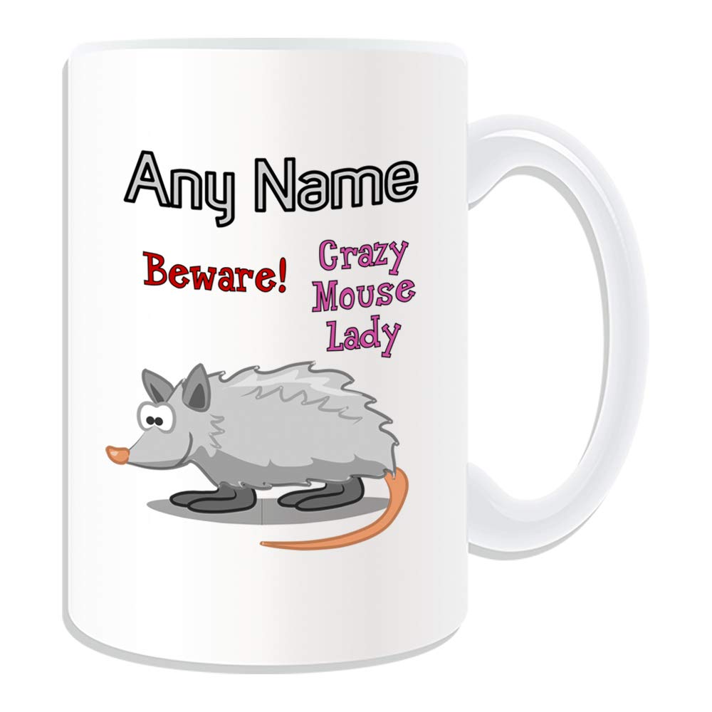 Unigift, tazza grande con scritta in lingua inglese Crazy Vulture Lady ( motivo a slogan animali), messaggio unico con qualsiasi nome – Zoo Silly Cute Novelty Wild Lover Condor Eagle Falcon