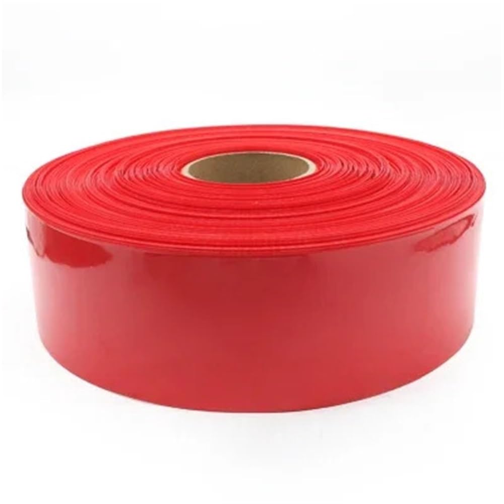 1 metr 85 mm ~ 280 mm rurka termokurczliwa PVC do 18650 - trwałe koszulki termokurczliwe do ochrony przewodów(Red,140mm)
