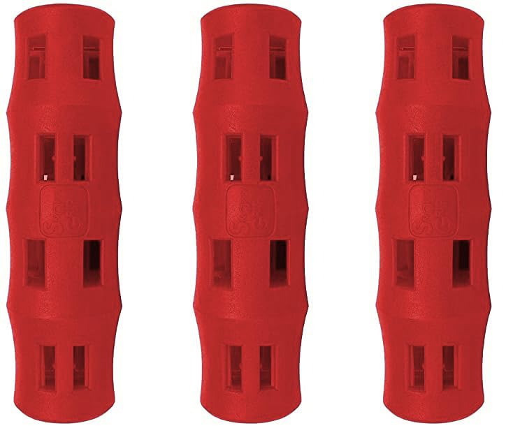 Snappy Grip Ergonomic Replacement Bucket Handles (3 Pack) - Red
