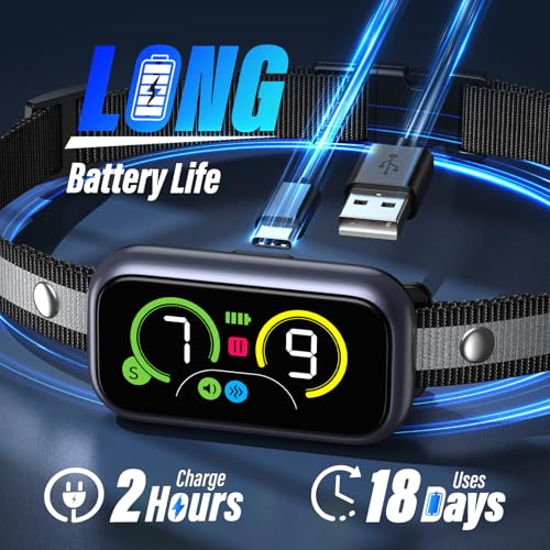 image for Kollgux Dog Bark Collar for Large Medium Small Dogs, Smart Barking Col