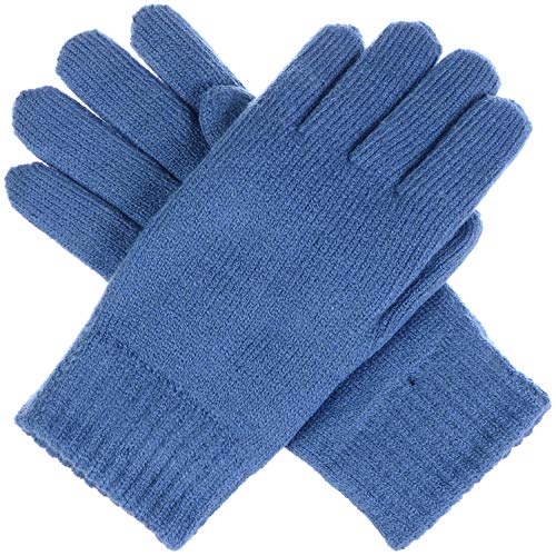 Be Your Own Style BYOS Winter Women's Toasty Warm Plush Fleece Lined Knit Gloves in Solid & Glitter