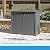 Suncast Lockable Outdoor 2 Door Cabinet Deck Box with Adjustable Shelf for Lawn, Garden, Patio, and Pool Accessory Storage, Cool Gray