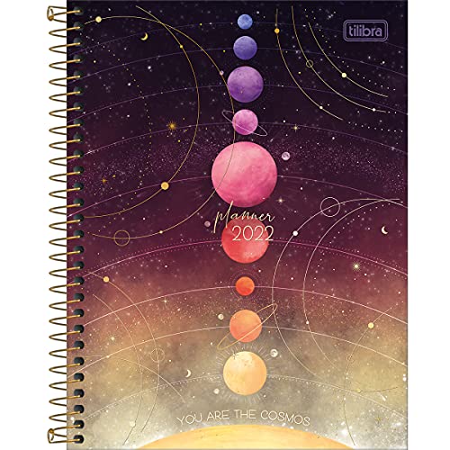 Planner Espiral 17,7 x 24 cm Magic 2022 - Estampa You are the cosmos - Tilibra