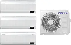 Tri-Split Samsung WindFree 24.000 BTUs (Hi Wall 9.000 + 2x12.000) Quente/Frio com WiFi 220V