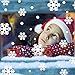 Produktbild Snlaevx Weihnachtsdekoration Wandaufkleber Fensterbilder Aufkleber Dekoration Fenster Glasverzierung Schneeflocke DIY Abnehmbar Aufkleber für Einkaufszentrum Restaurant Weihnachten Dekoration
