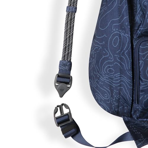 Image of KAVU Mini Rope Sling Pack with Adjustable Rope Shoulder Strap, Navy Topo