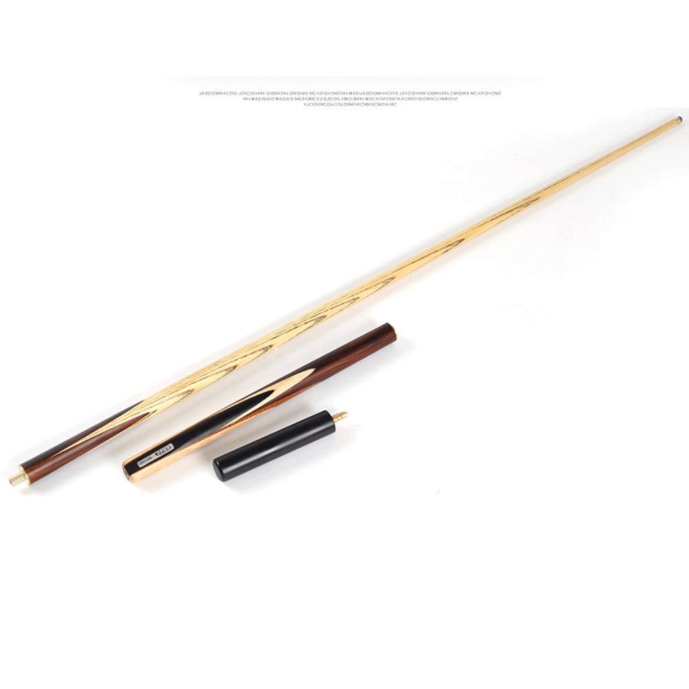 YRU 3/4 Stecca da Biliardo, Asta in Frassino Fatta A Mano 145cm 3 Pezzi con Accessori di Estensione Custodia Rigida/Borsa da Scegliere 18,5 OZ