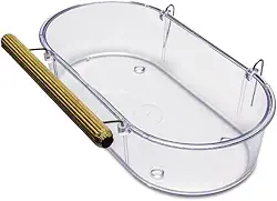 Banheira Grande para Pássaro com Poleiro e Gancho (400ml)