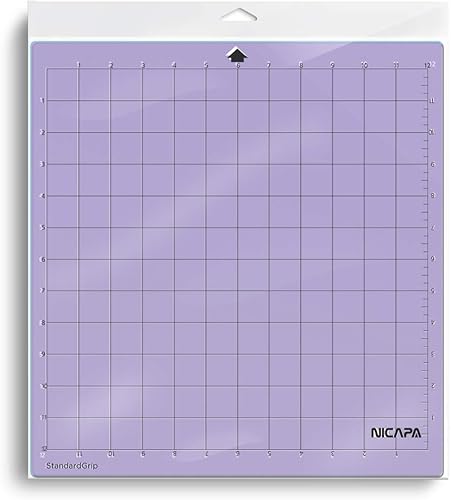 Miniatura 6 de Nicapa Tapete de corte de repuesto para silueta (12 x 12 pulgadas, paquete de 3 unidades, agarre estándar, agarre ligero, agarre fuerte), adhesivo y