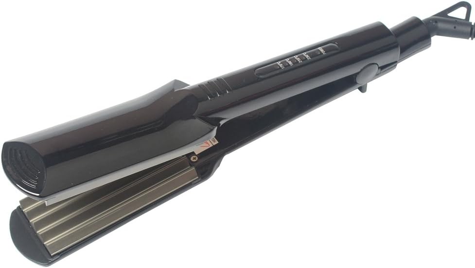 Professional 1.5 Inch Hair Crimper Hair Crimping Irons and Wavers Hair Volume Iron and Straightener for hair Hot Tools with 5 setting Temperature