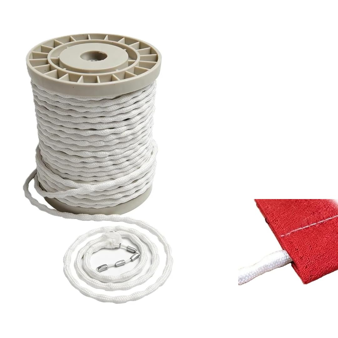 Peso per tende 12 metri, con catena di piombo da 300 g, per tende pesanti e leggere, regolabile, facile da installare, ideale per soggiorno, camera da letto e ufficio