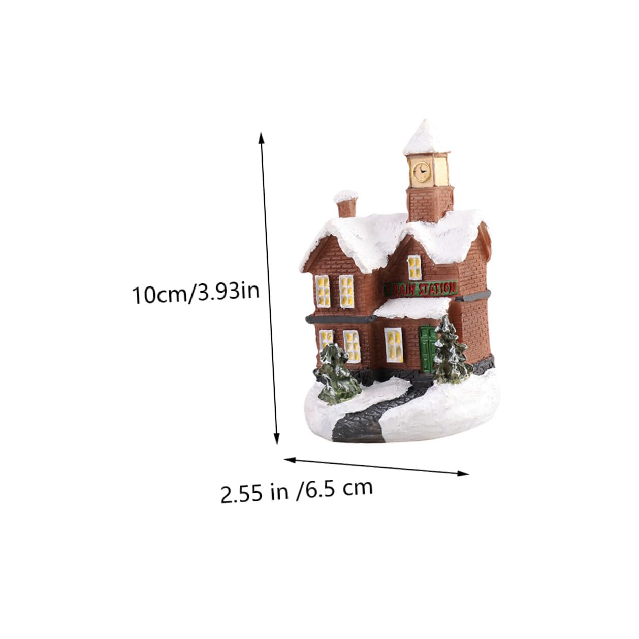 Toyvian 4pezzi Ornamenti in Resina Luminosi per Casa Decorazioni Natalizie da Tavolo Oggetti di Scena per Feste Design Elegante e Leggero Stile Casuale