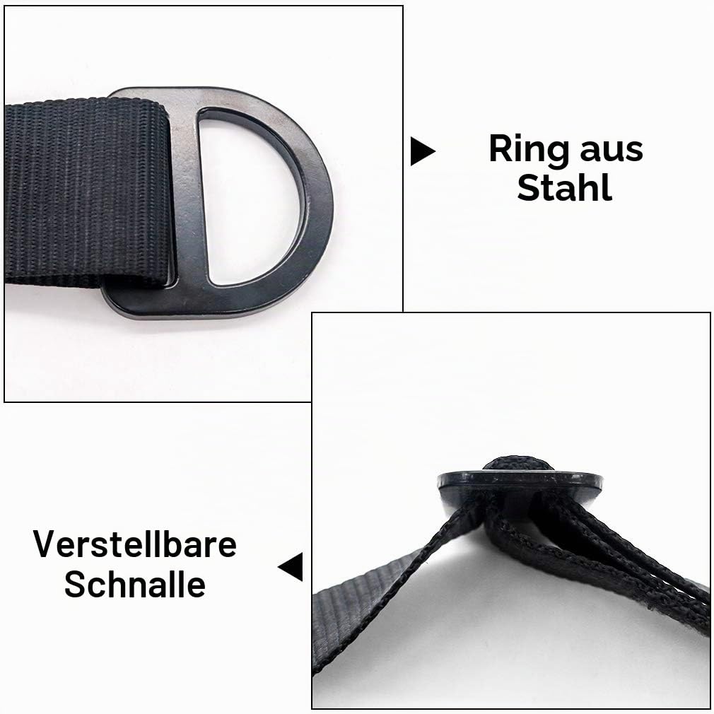 NewDoar Kletterfuß Steigklemme Einstellbare Klettern Steigklemme Fußschlaufe Steigklemme zum Klettern, Abseilen, Rettungsbaum, Baumpfleger Schutzgerät