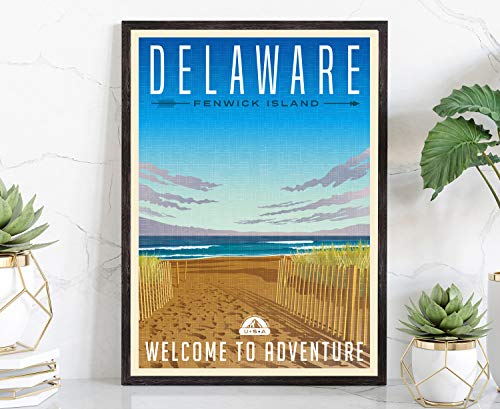 Póster de viaje de estilo retro