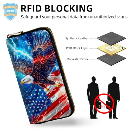 Wrist Wallets for Women, Lightweight RFID Blocking Multi-Functional Secure Wrist Purse for Travel, Daily Use3