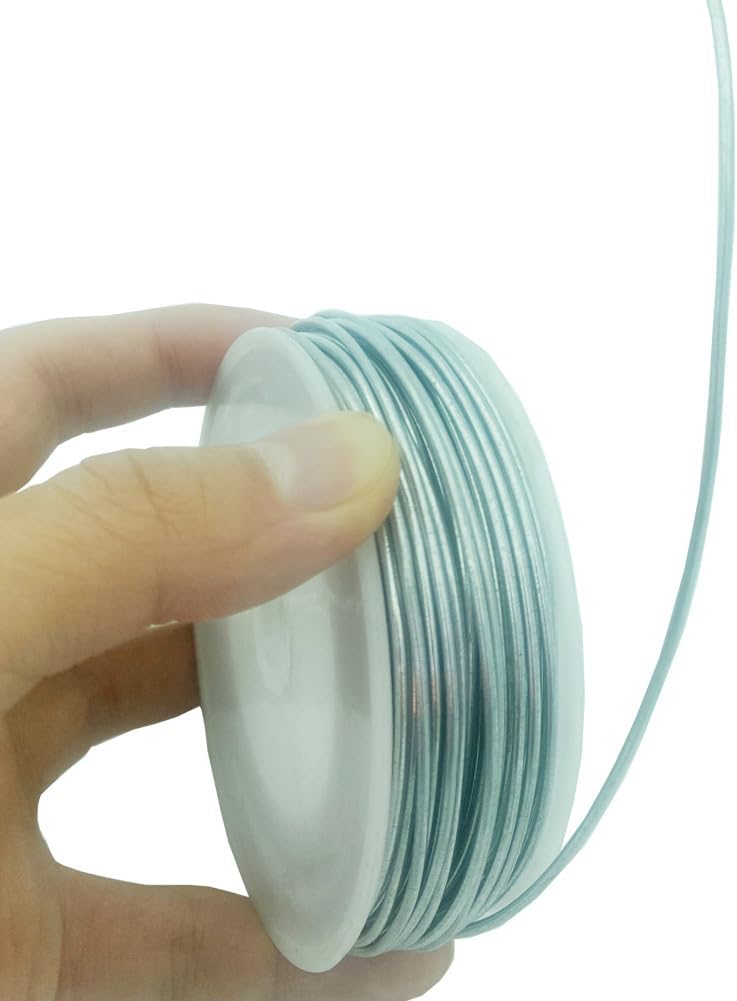 Multi Purpose Hot-dip Galvanized Iron Wire, 65.6ft (18 Gauge, 1.2mm), Silver