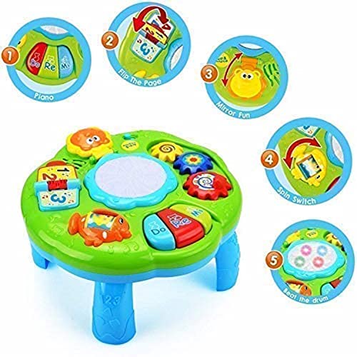 KTRS Enterprise Musical Learning Table Baby Toys - Early Educational Development Activity Center Multiple Modes Game for Toddlers Boys Girls...