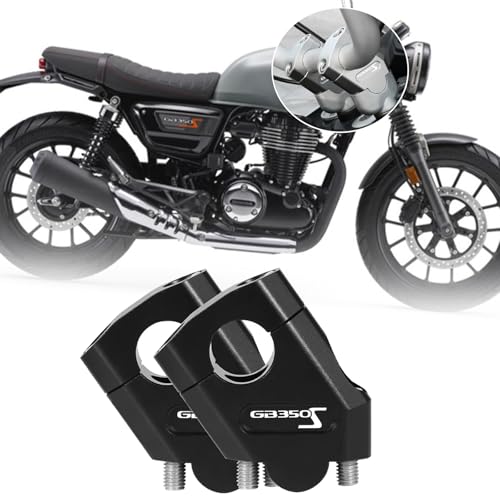 PEDAPENG For GB350 GB350C GB350S 2025 �o�C�N�p �n���h���o�[���C�U�[ �n�C�g�j���O �N�����v�}�E���g �s�b�g gb350 gb350c gb350s 2018-2026 �o�C�N�A�N�Z�T���[ (GB350S,�u���b�N) 