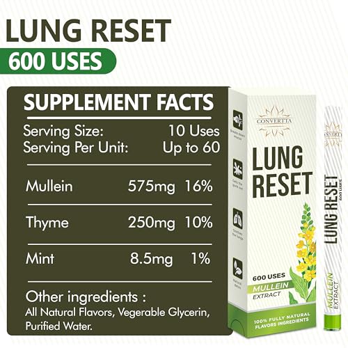 lung detox mullein diffuser pen  natural mullein leaf  lung health amp detox  herbal mullein diffuser pen 600 uses