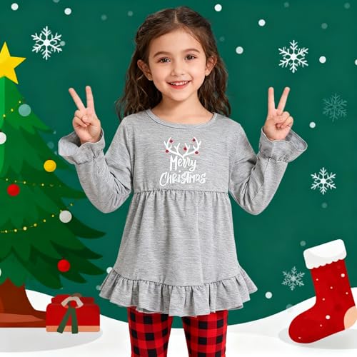 Image of Axumity Kid Girl Clothes Ruffle Sleeve Top Floral Allover Pants 3-9 Years Fall Outfit Set