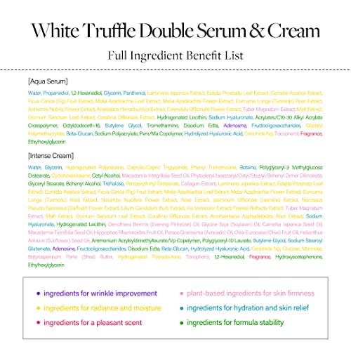 D'alba Italian White Truffle Double Serum & Cream, Customizable 2-In-1 Intensive Skin Care, Cream For Elasticity And Brightness, Mild And Vegan Dual Cream #TOP6