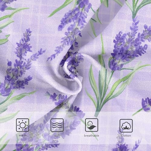 Joisal Animals Girls Underwear Toddlers 2t Cotton Girl Panties Cute Watercolor Lavender Plaid Light Purple Kids Briefs Undies3