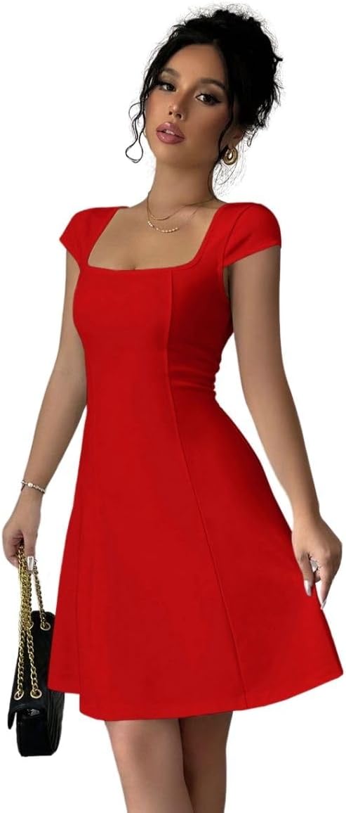 Women’s One Piece Dress – Stylish Midi Party Dress for Women | Summer Casual Wear for Events, Date & Evening Look