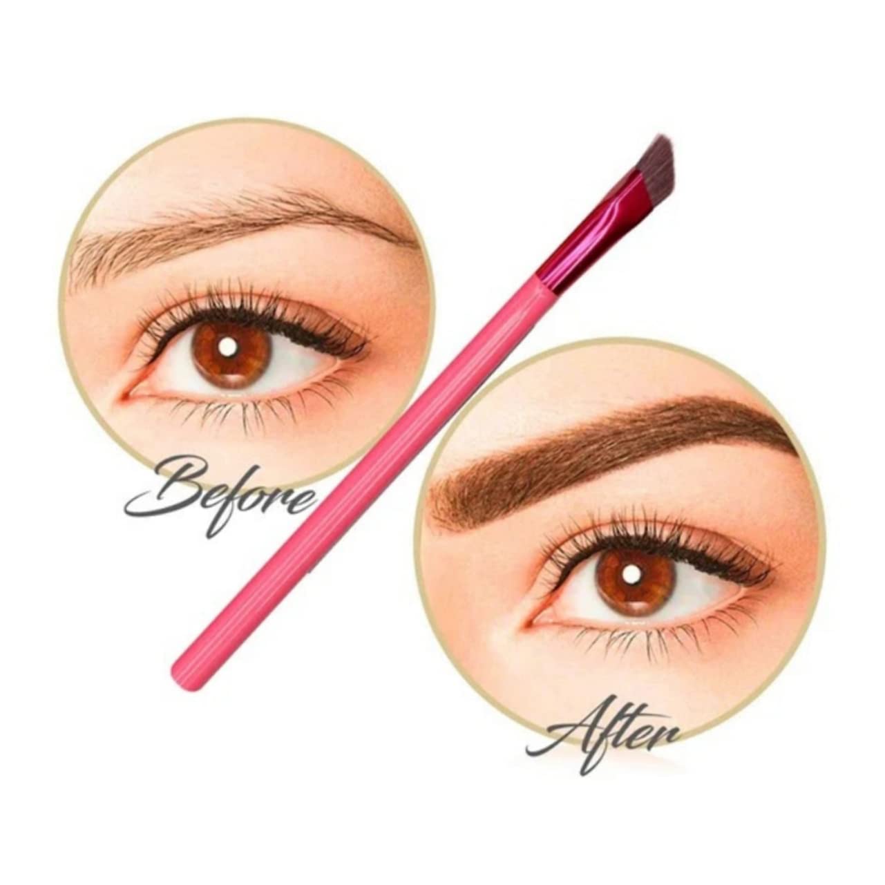 MAGICLULU 5 Set Di Pennelli Per Sopracciglia Angolati Per Donne Strumento Per Il Trucco Per Modellare Le Sopracciglia Applicazione Del 2 Pezzi*5