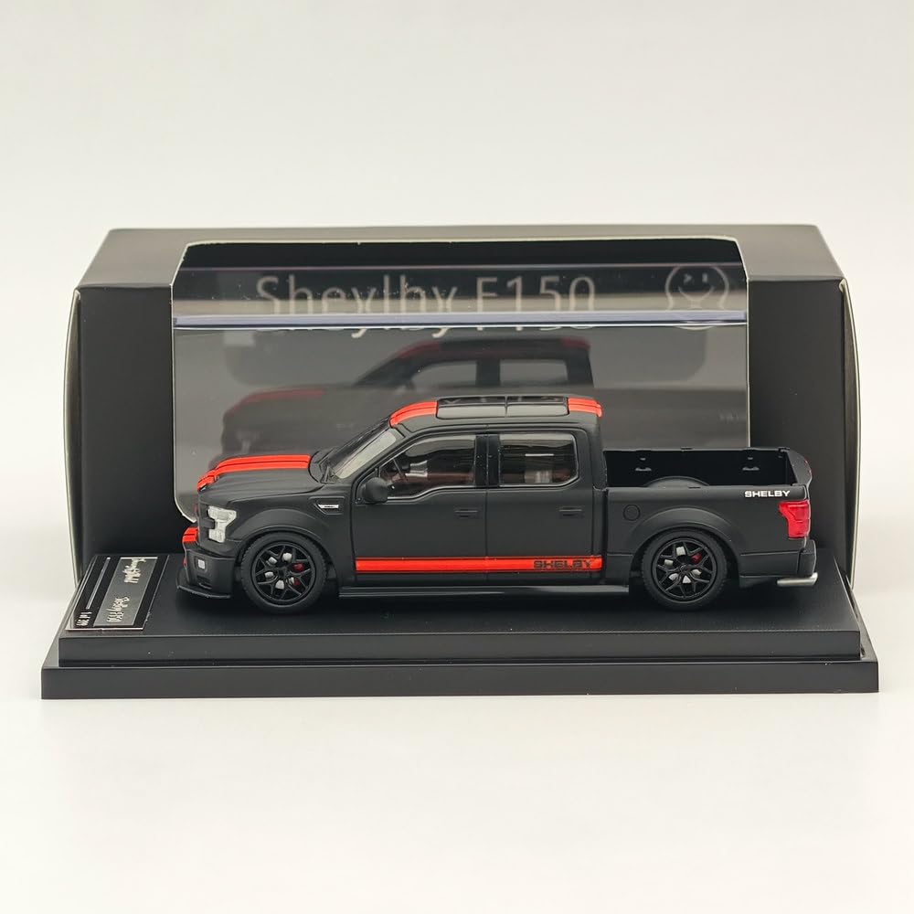 Funny Model 1:64 Shelby F150 Shelby Super Pickup Black Diecast Models Car Limited Collection