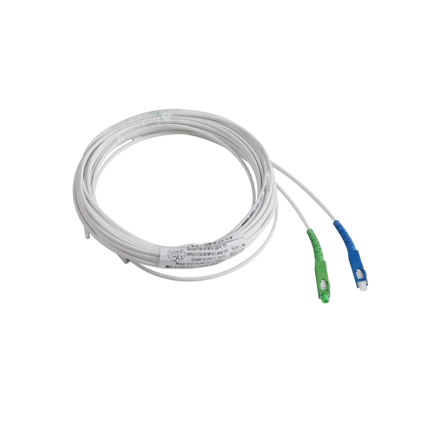 UPC SC Fiber Optic Pigtail 2-Core Optical Wire Indoor Single-Mode Simplex Patch Cord Cable 100M/120M/150M/200M/300M(120M)