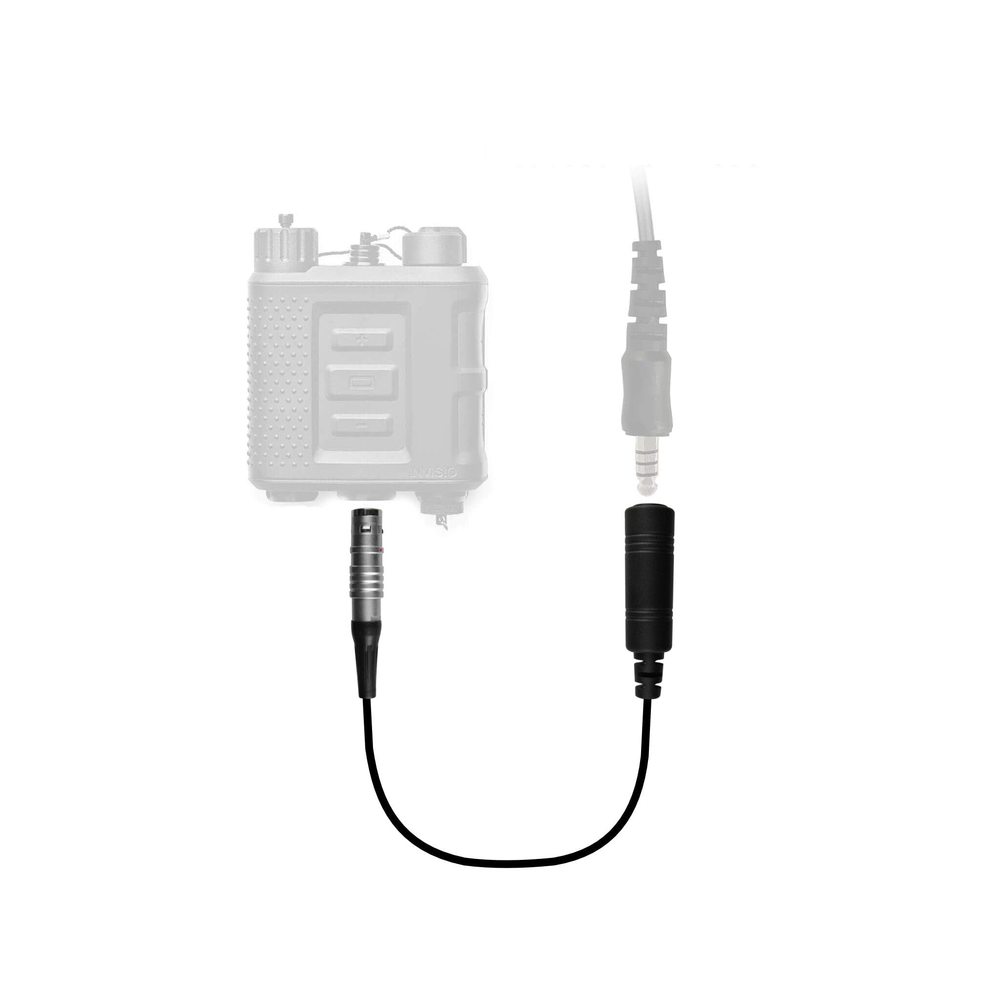 Invisio X Series Headset Downlead Adapter: for NATO TP-120/U174 Wired Headsets
