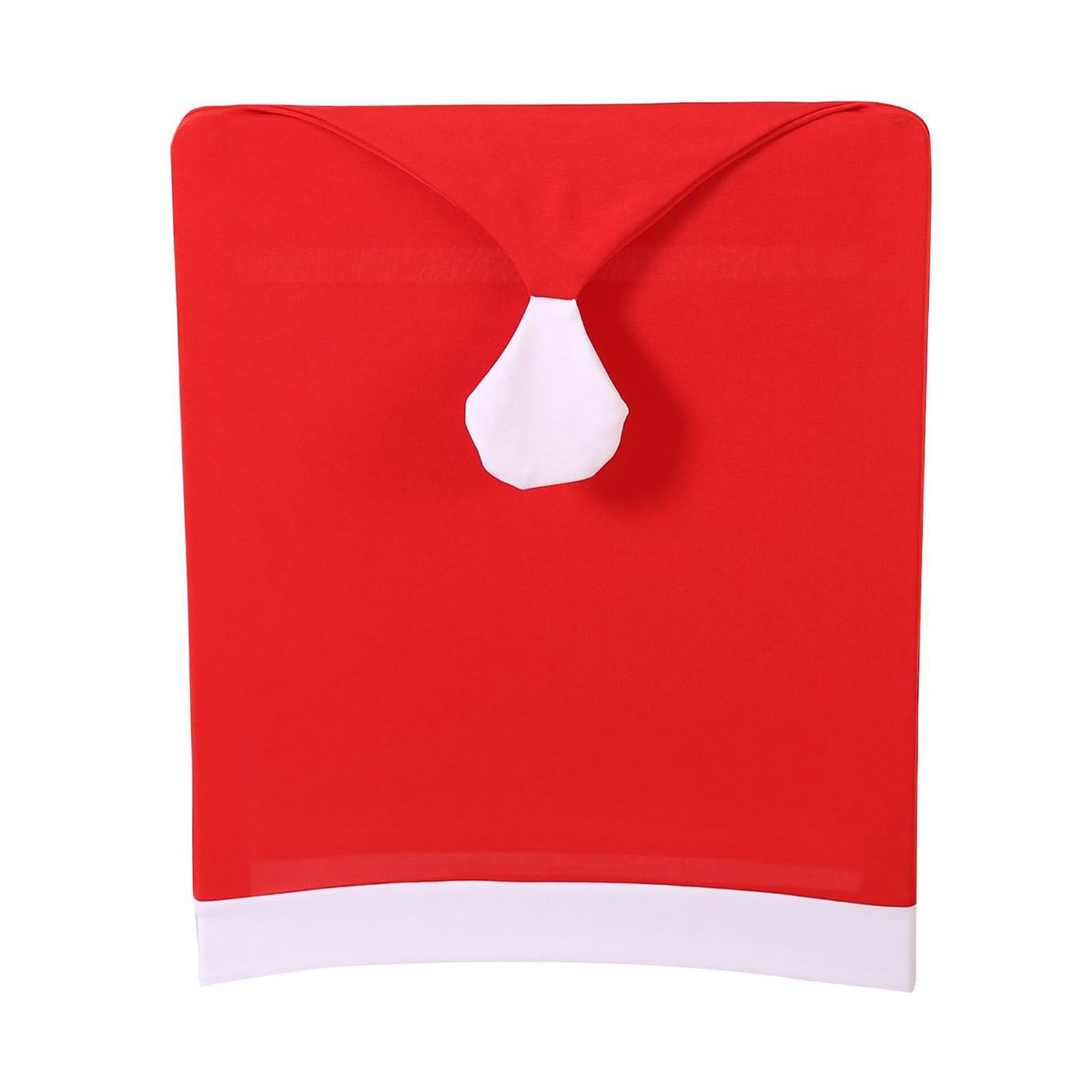 Elnwnnkc Christmas Chair Covers Dining Chair Santa Hat Slipcovers, Elastic Polyester Fiber Sleeves for Christmas Decoration Party