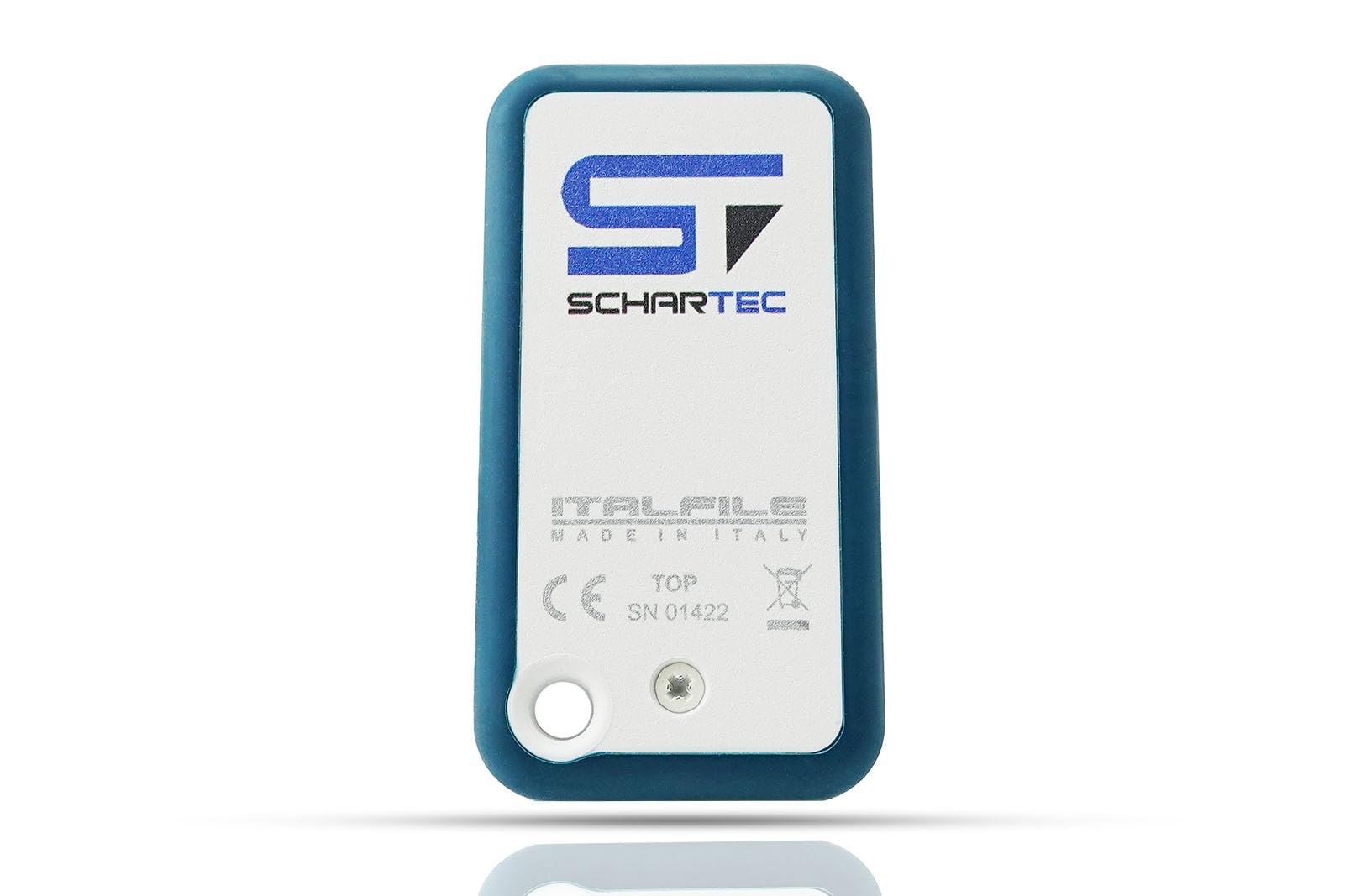 SCHARTEC Télécommande universelle pour porte de garage - 433-868 MHz - 2 canaux - Pour Hörmann Sommer Novoferm Bft Berner Marantec Came Nice etc. - Bleu
