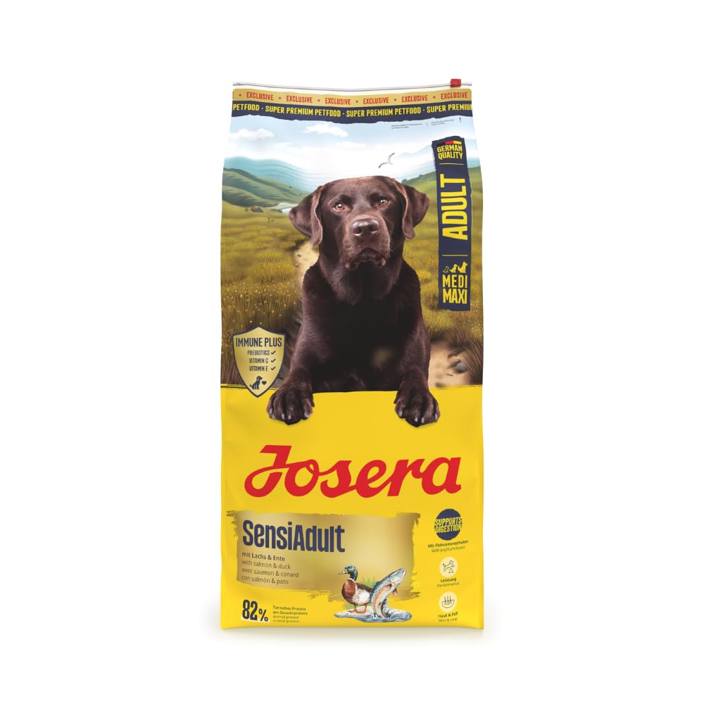 Josera SensiAdult complete dog food | For active dogs | Medium & large breeds | Immune Plus | Digestion support | Joint support | Herbs & fruits | 12.5kg โ image 1