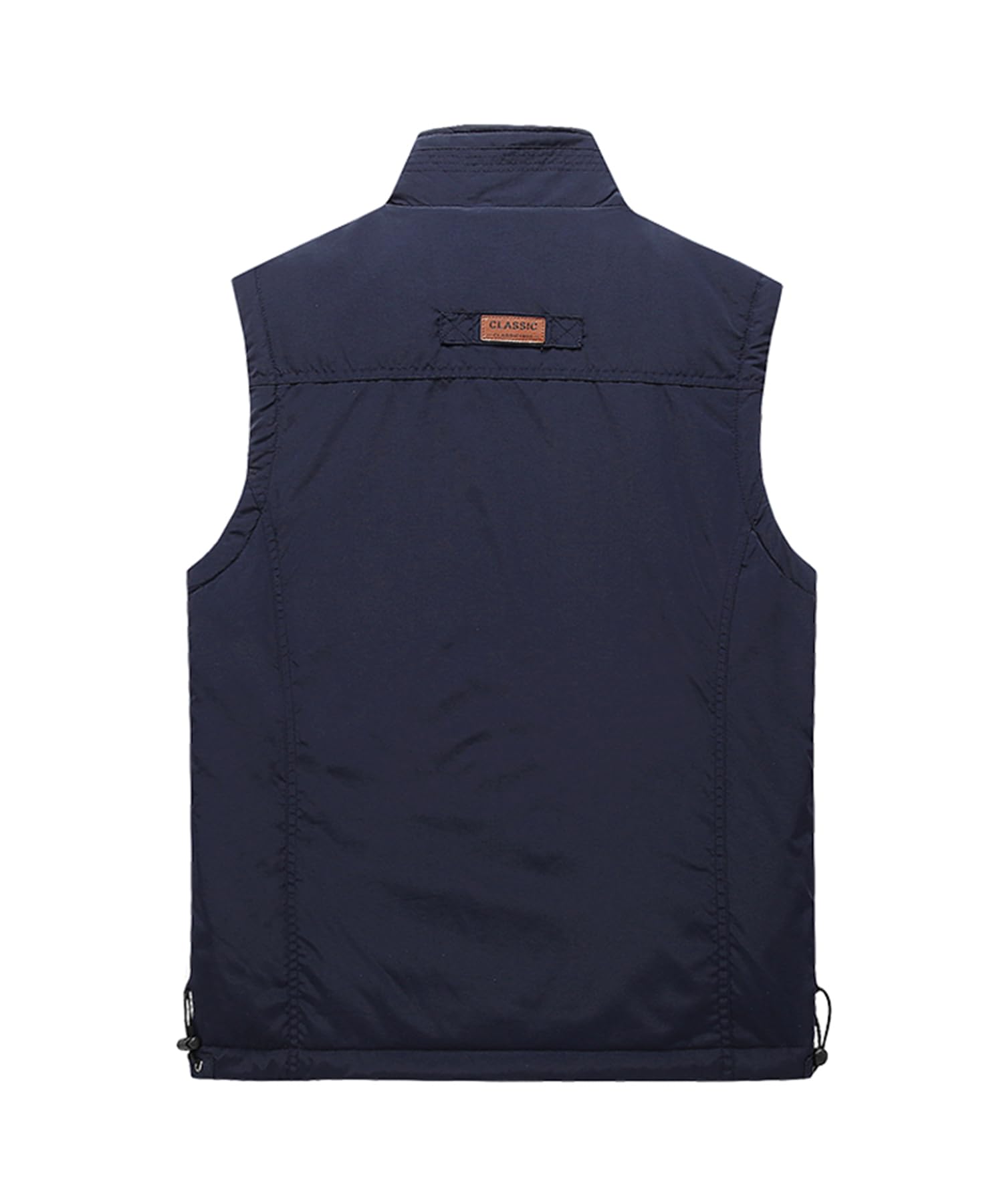 Gilet in Pile da Uomo Invernale Antivento Colletto Rialzato Giacca Senza Maniche Gilet da pesca All'aperto Termico Giubbotto da lavoro Casual Trapuntato Sportivo Cappotto