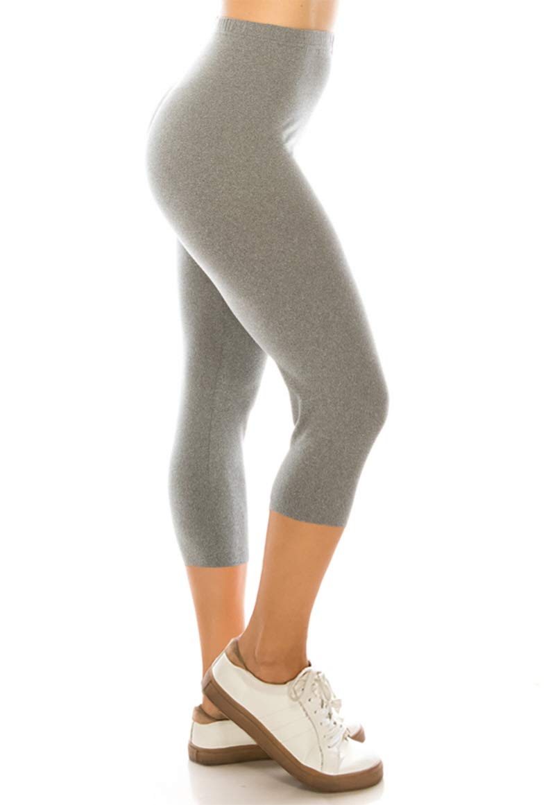 Leggings Depot High Waisted Capri Leggings Soft And Slim 37