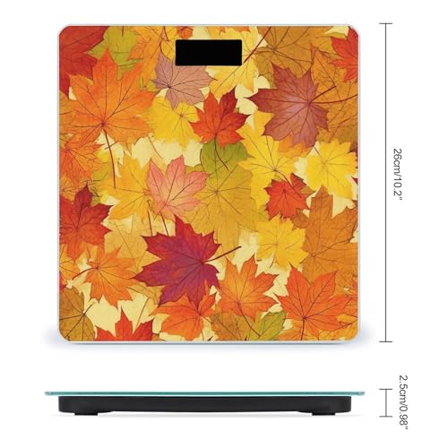 Autumn Leaves of Maple báscula digital para cuerpo miniatura 2