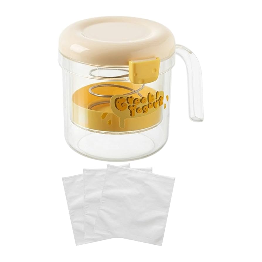 Amazon.co.jp: Mdlhcm 蓋付きヨーグルトストレーナー、3メッシュ