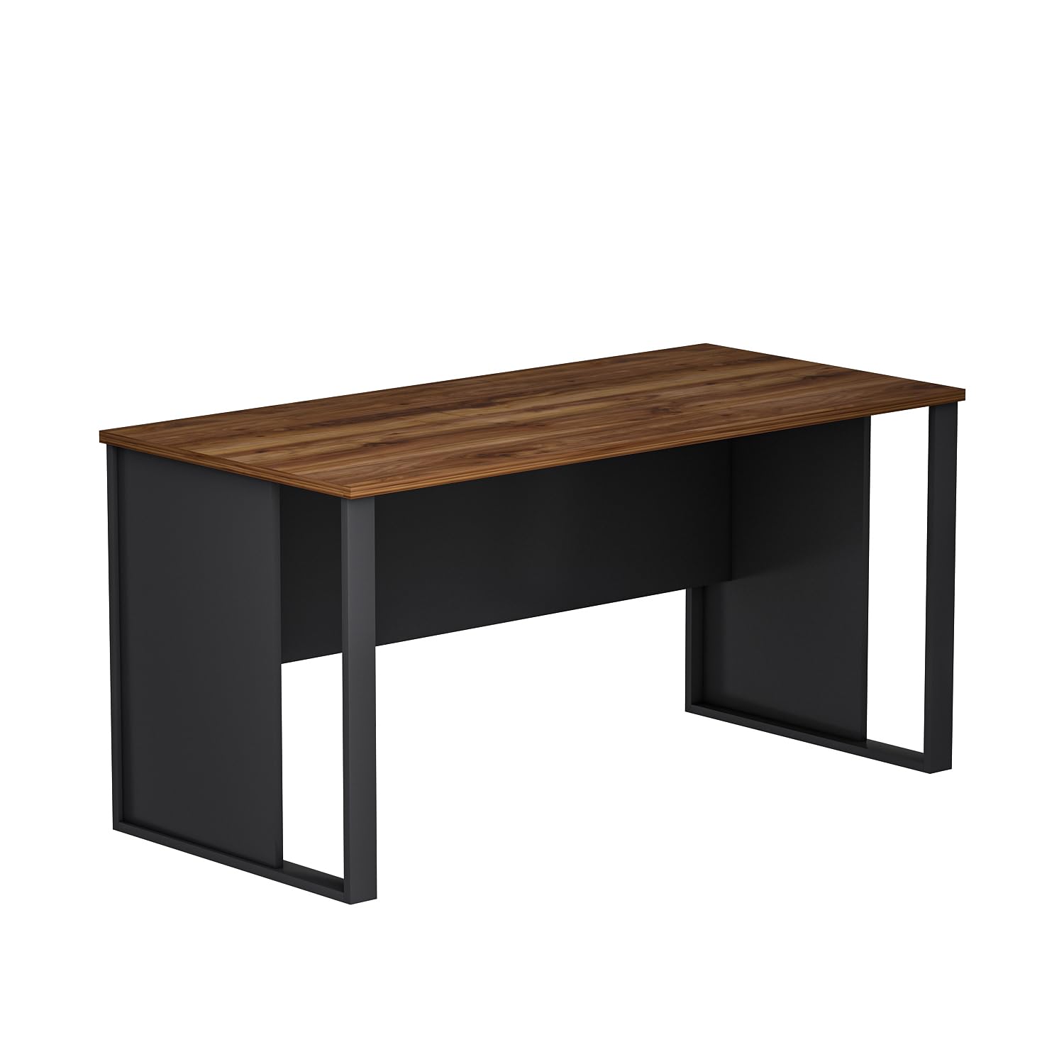 Homidea BOSS Scrivania 150 x 72 x 75,6 cm – Tavolo da ufficio moderno per casa o studio (Antracite-Rovere)