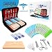 [2019 New Case & Variety of Sutures w Slots] Suture Practice Kit w Suturing guide E-book, 4th Generation Pad, Tools Suture Needles by Medical Professionals For Residents Med Dental Vet School Students