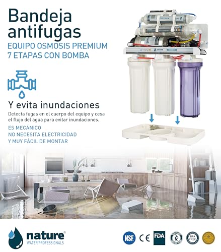 Umkehrosmoseausrüstung, 7 Stufen, Premium mit Pumpe. NATURE WATER PROFESSIONALS