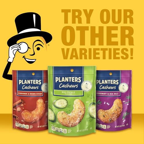 Image of PLANTERS Garlic Chili Crisp Cashews, Plant Based Protein, 5 Oz (1 Ct)